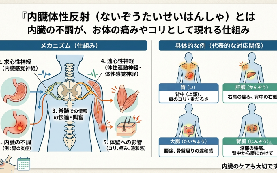 🥤冷たいものの摂りすぎに要注意！胃腸の疲れが「背中のコリ・猫背」の原因になることも？